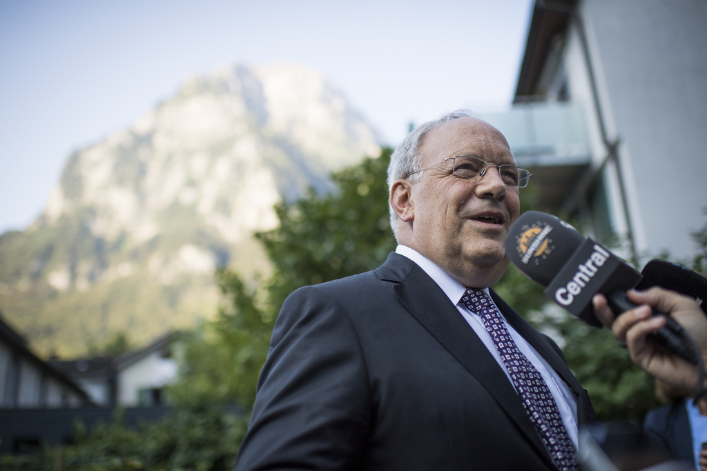 Le président Johann Schneider-Ammann a pu poursuivre sa visite officielle dans le Jura.