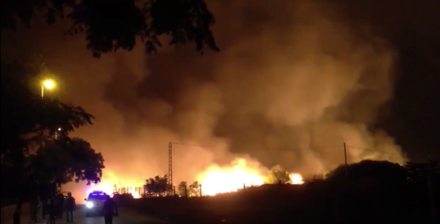 Un incendie a encerclé la région de Valence et ses habitants.