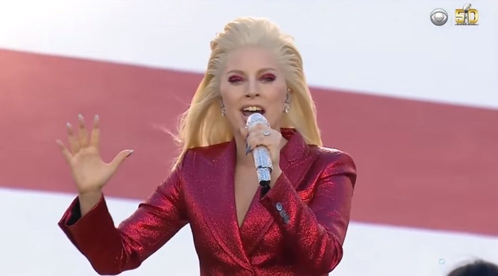 Lady Gaga avait interprété de façon magistrale l'hymne national américain lors du Super Bowl 2016.
