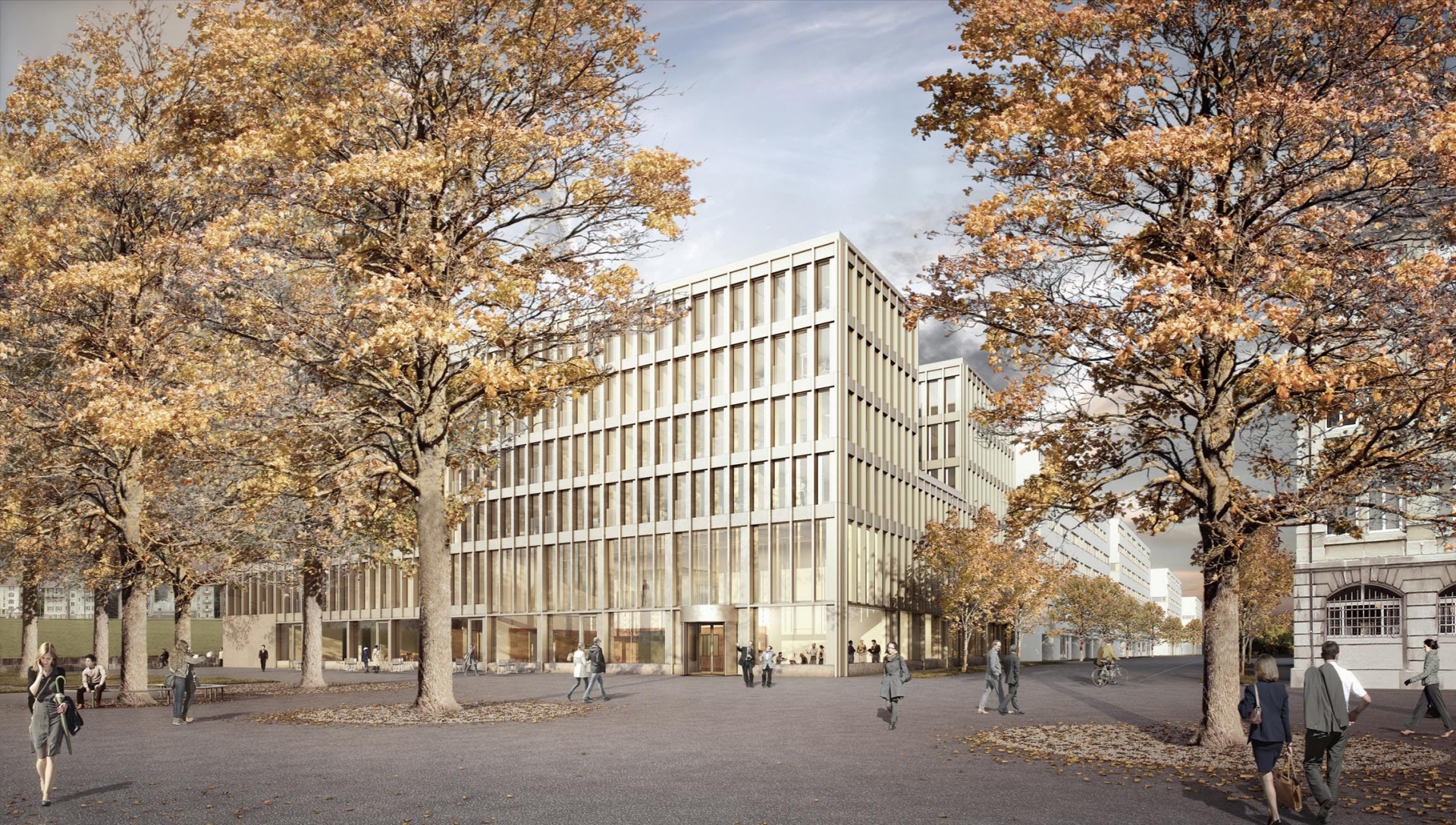 Maquette du nouvel Hôtel Judiciaire qui devrait être construit à côté de la gare de La Chaux-de-Fonds.