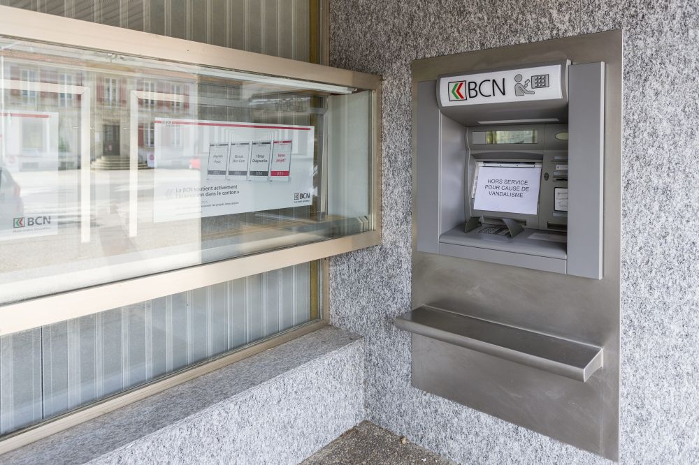 Le bancomat de la succursale de la BCN des Verrières avait été vandalisé en avril 2015. 