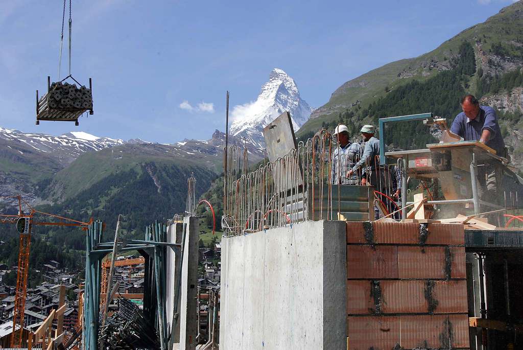 A Zermatt par exemple, l'étude montre, qu'en moyenne, les prix ont reculé de 13% (archives).