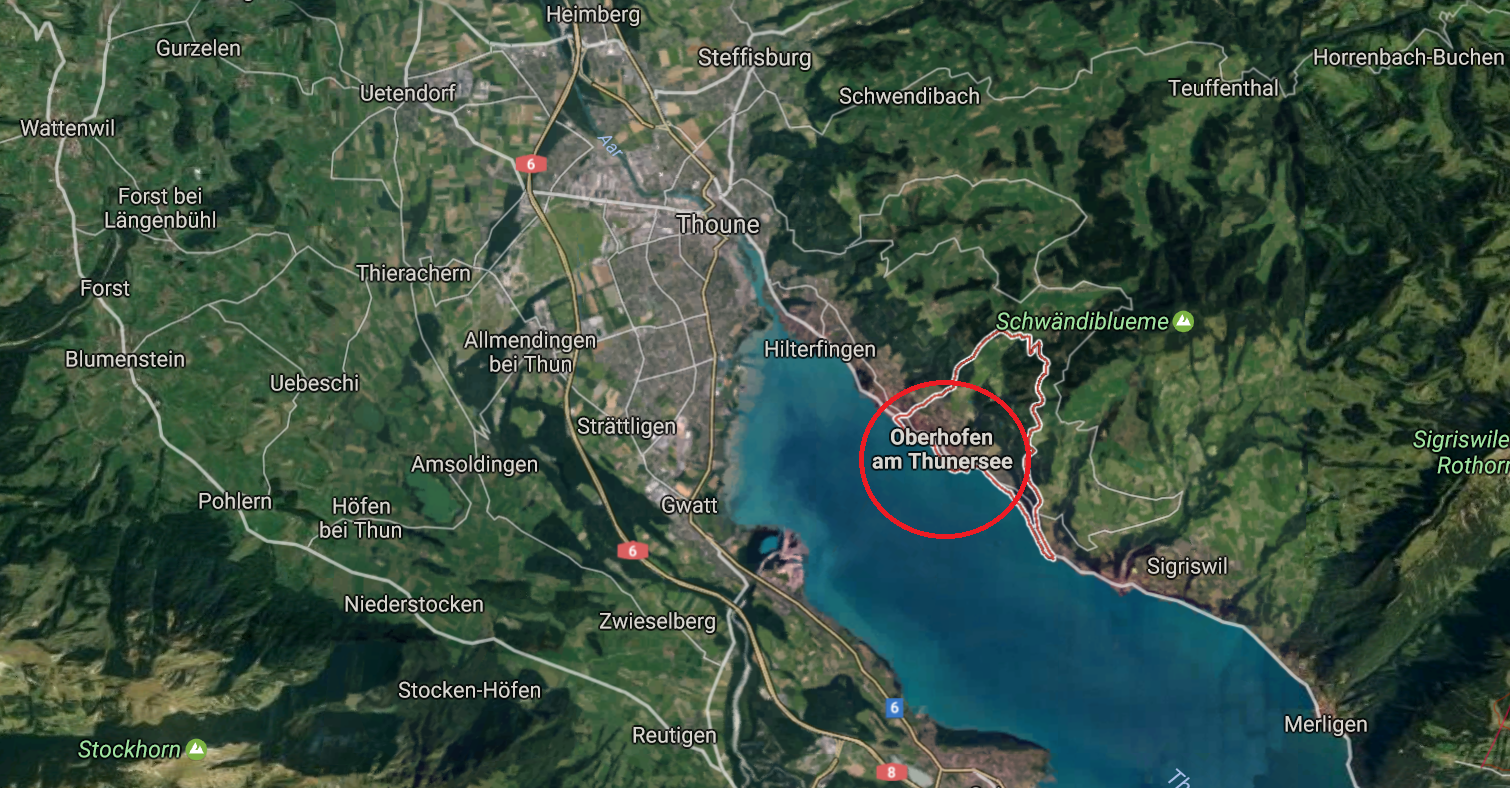 L'accident s'est produit sur la commune d'Oberhofen, dans le canton de Berne.
