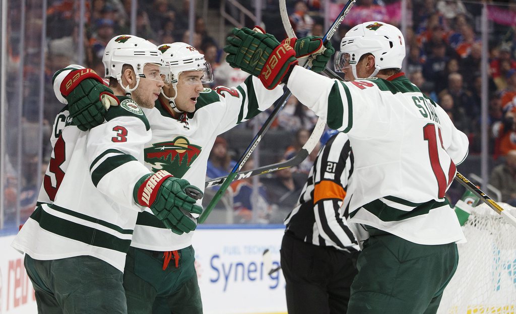 Le jeune Suisse Nino Niederreiter a une nouvelle fois brillé lors de son dernier match avec les Minnesota.