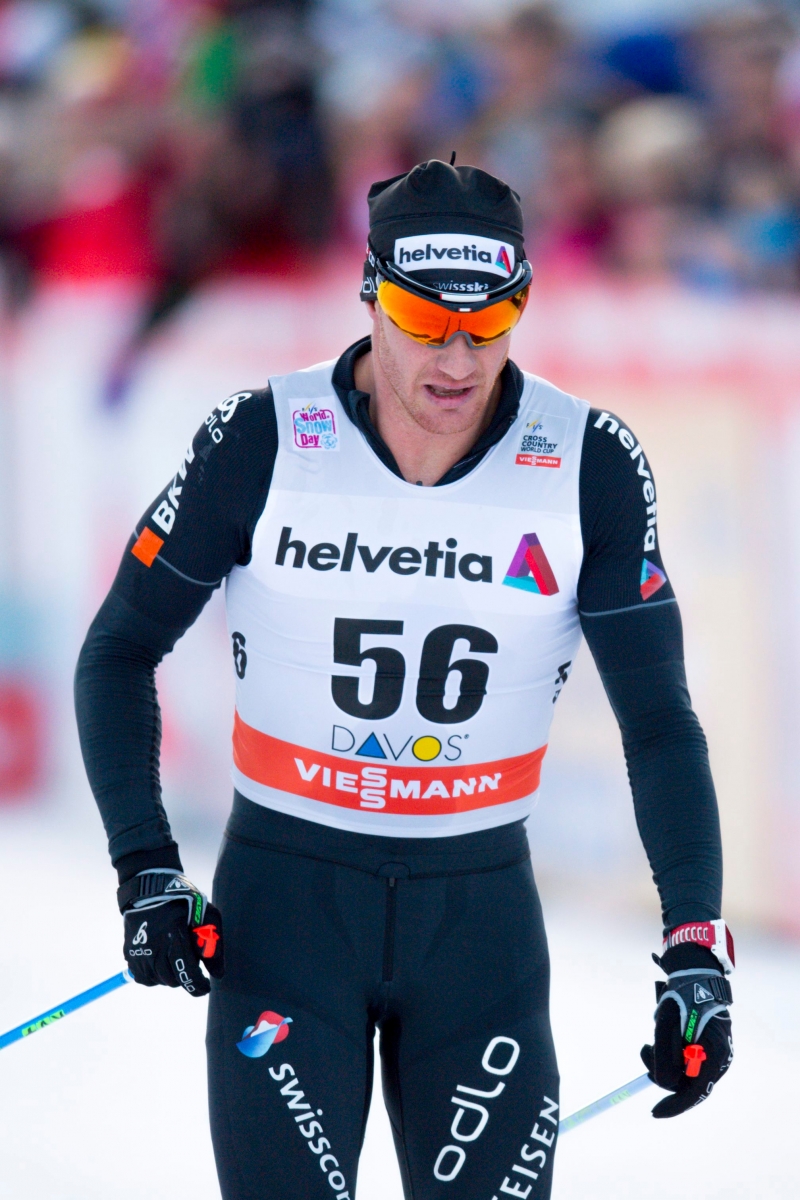 Dario Cologna of Switzerland is pictured after finishing the men's 30 km free style race at the Davos Nordic FIS Cross Country World Cup in Davos, Switzerland, Saturday, December 10, 2016. (KEYSTONE/Gian Ehrenzeller) LANGLAUF WELTCUP 2016/2017 DAVOS