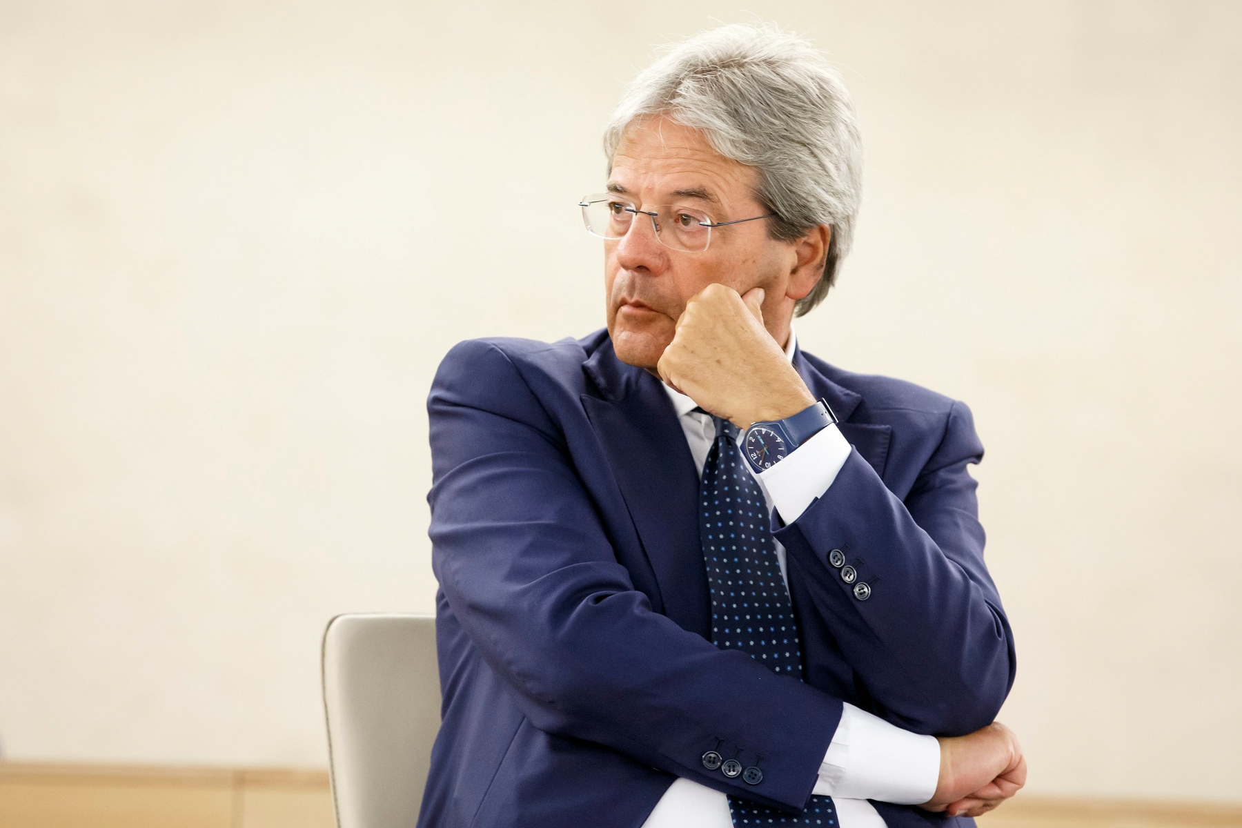 epa05670596 (FILE) A file picture dated 22 August 2016 shows Italy's Minister for Foreign Affairs Paolo Gentiloni during the Conference of Ambassadors and Foreign Service of Switzerland, at the European headquarters of the United Nation in Geneva, Switzerland. According to news reports on 11 December 2016, Gentiloni was appointed new Italian Prime Minister after Matteo Renzi had resigned following a referendum.  EPA/SALVATORE DI NOLFI FILE SWITZERLAND ITALY GENTILONI PRIME MINISTER