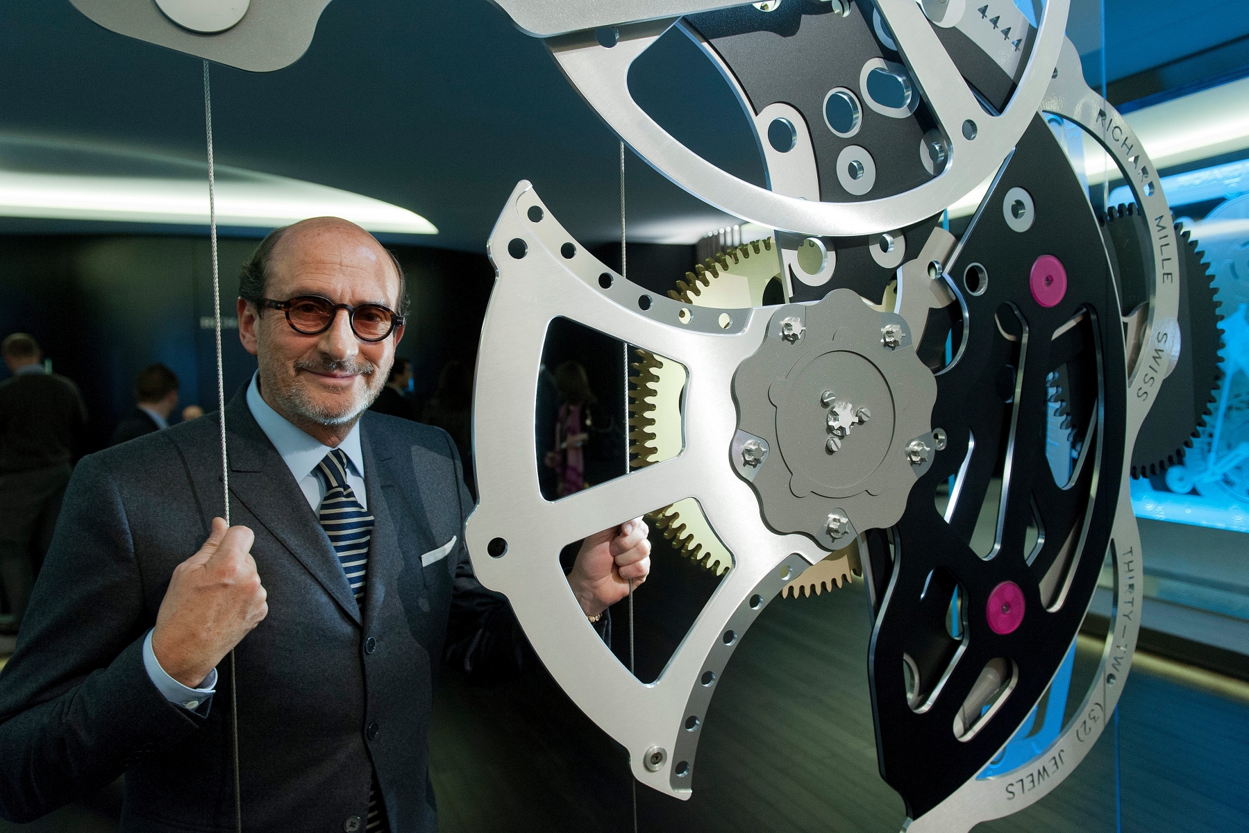 Richard Mille, founder of Swiss watchmaker Richard Mille, poses during the first day of the 24rd edition of the Salon International de la Haute Horlogerie, SIHH, in Geneva, Switzerland, on Monday, January 20, 2014. The SIHH is a private trade fair, reserved exclusively for professionals in Fine Watchmaking who are invited by the exhibiting brands. (KEYSTONE/Sandro Campardo) SWITZERLAND GENEVA SIHH WATCHES