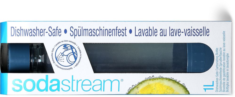 La bouteille bleue lavable au lave-vaisselle présente le risque d'éclater ou d'exploser en raison d'un problème de qualité.