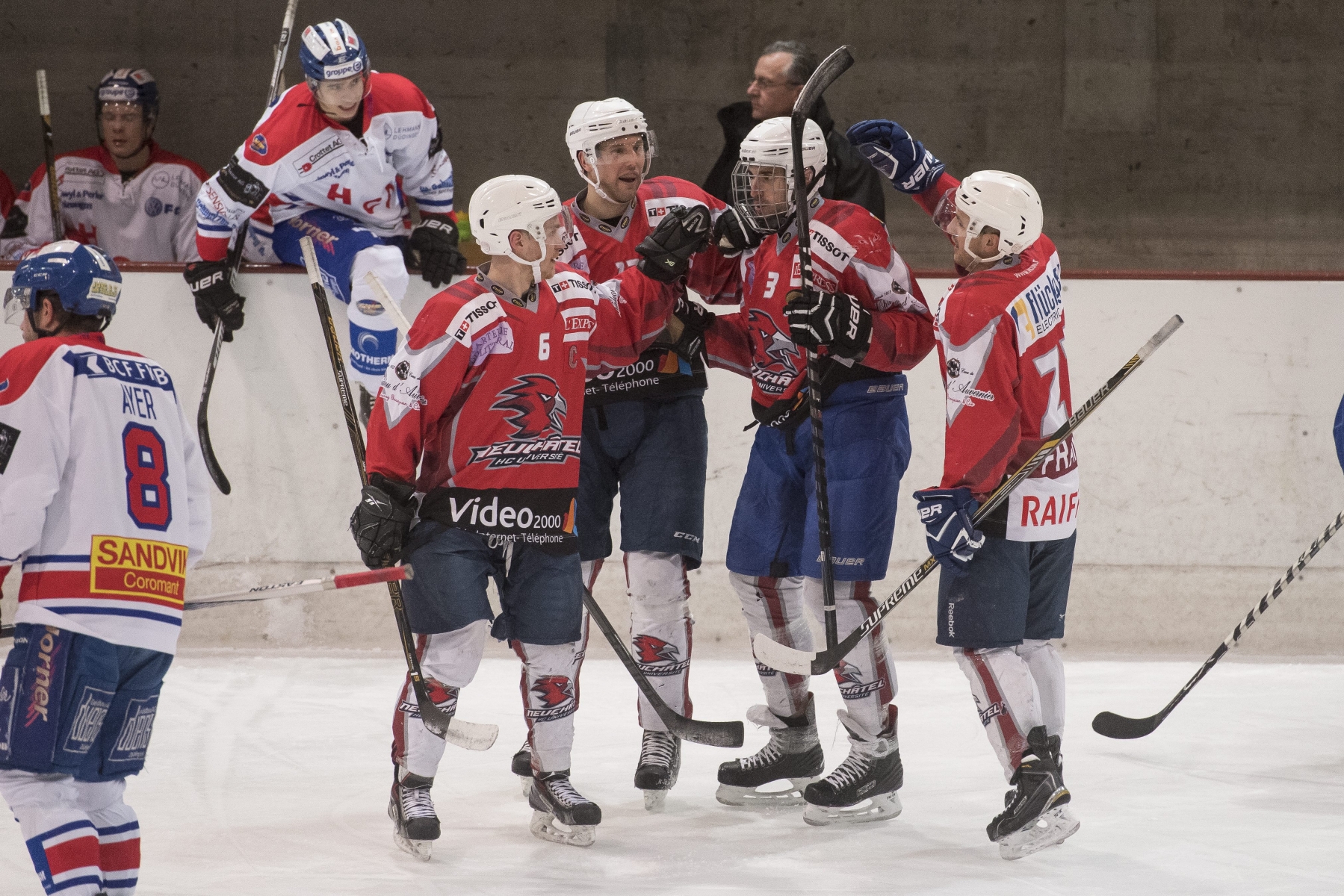 Les joueurs du HC Université Neuchâtel disputeront les demi-finale dans le groupe 3 de première ligue.