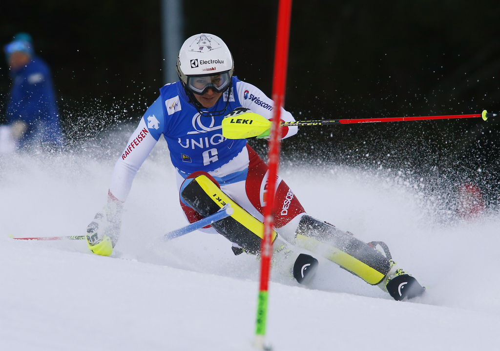 Wendy Holdener au slalom de Semmering.