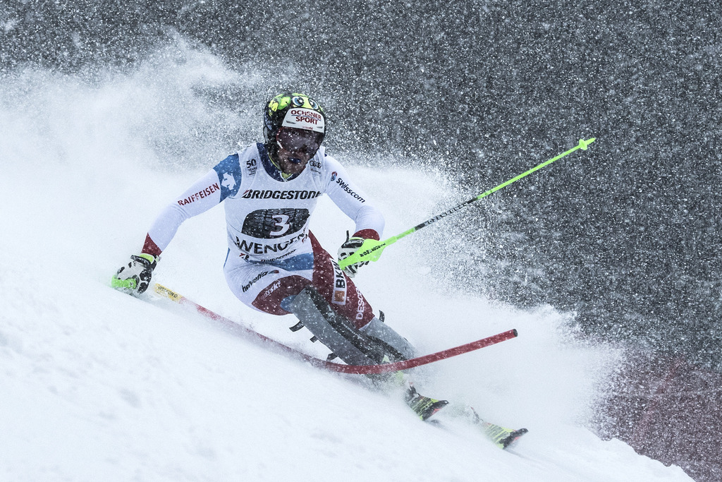 Le Valaisan a dominé le slalom vendredi matin.