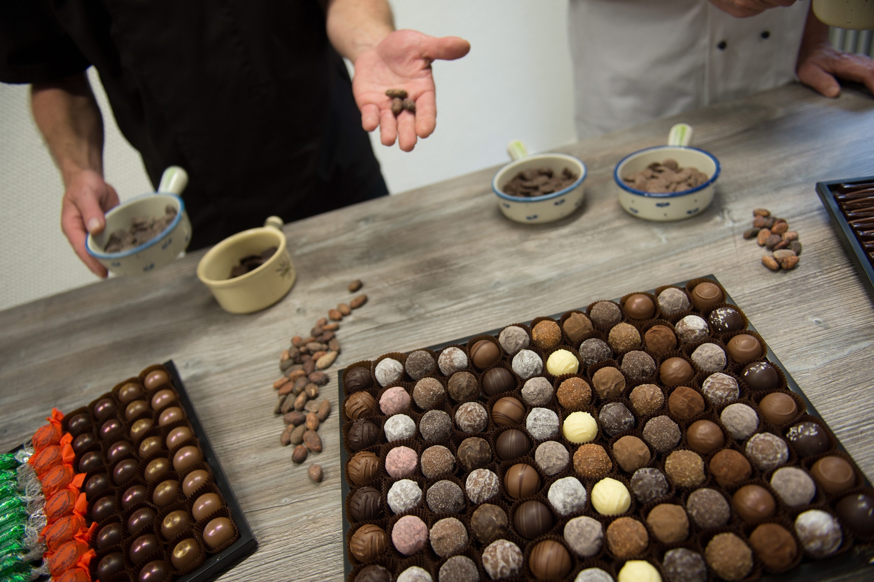 Des chocolats Jacot, produits à Noiraigue.