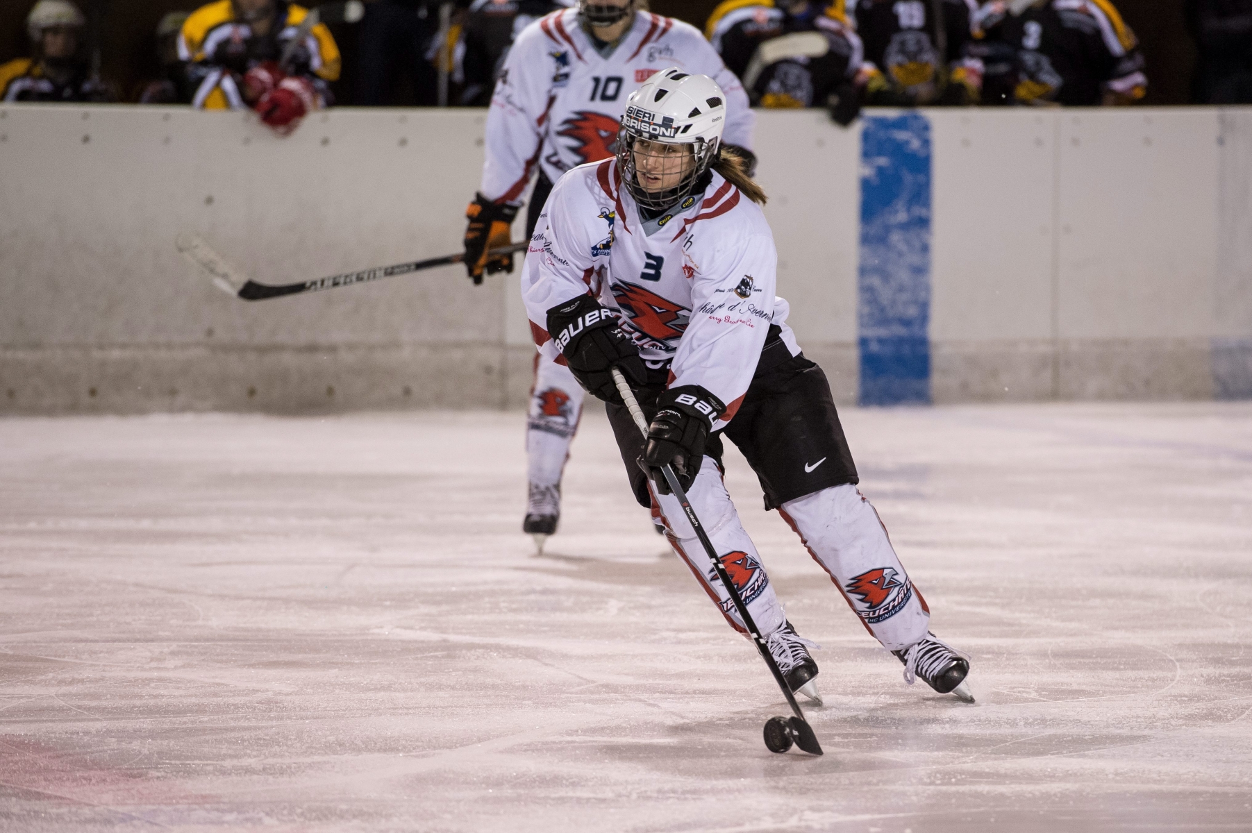 Hockey LNA feminin :  HC Universite Neuchatel - HC Lugano
Sarah Forster (3)

Les Ponts-de-Martel, le 31.01.2016
Photo : Lucas Vuitel HOCKEY SUR GLACE FEMININ