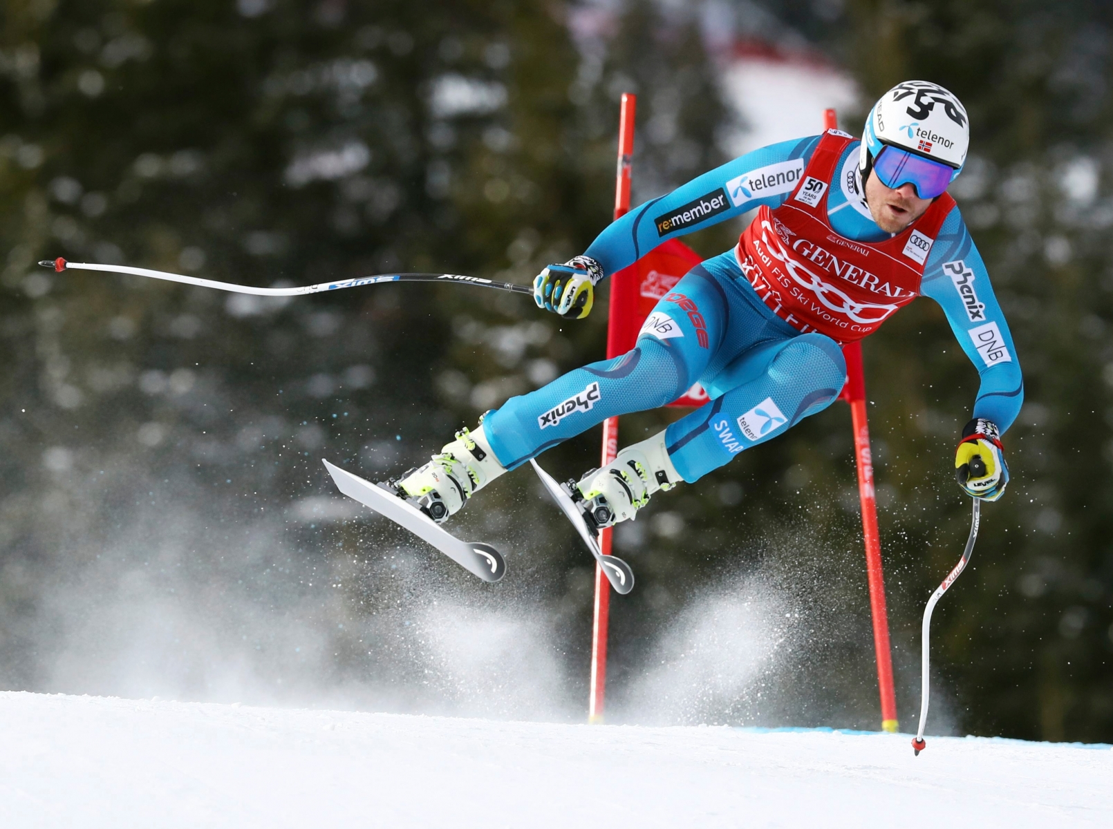 Norway's Kjetil Jansrud competes in an alpine ski, men's World Cup Super G, in Kvitfjell, Norway, Sunday, Feb. 26, 2017. (AP Photo/Alessandro Trovati) Norway Alpine Skiing World Cup
