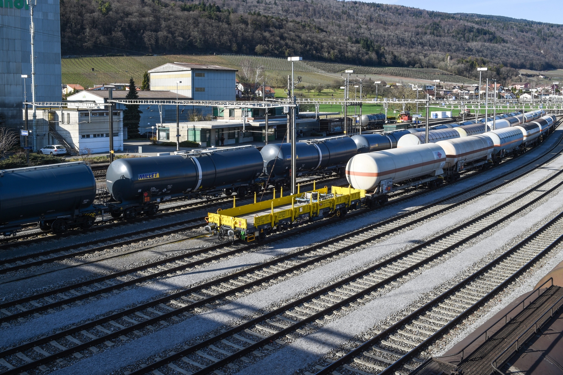 C'est sur les voies de la gare de Cornaux que s'est produit le drame jeudi soir vers 21 heures.