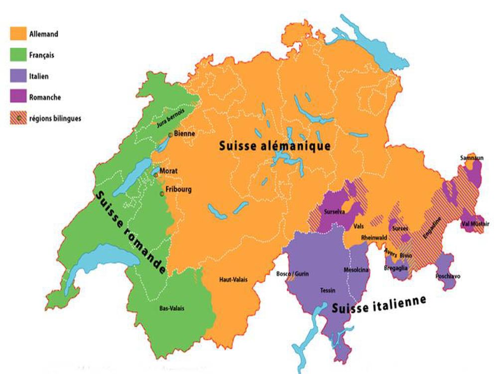 La diversité linguistique suisse ne s'arrête pas aux quatre langues nationales.