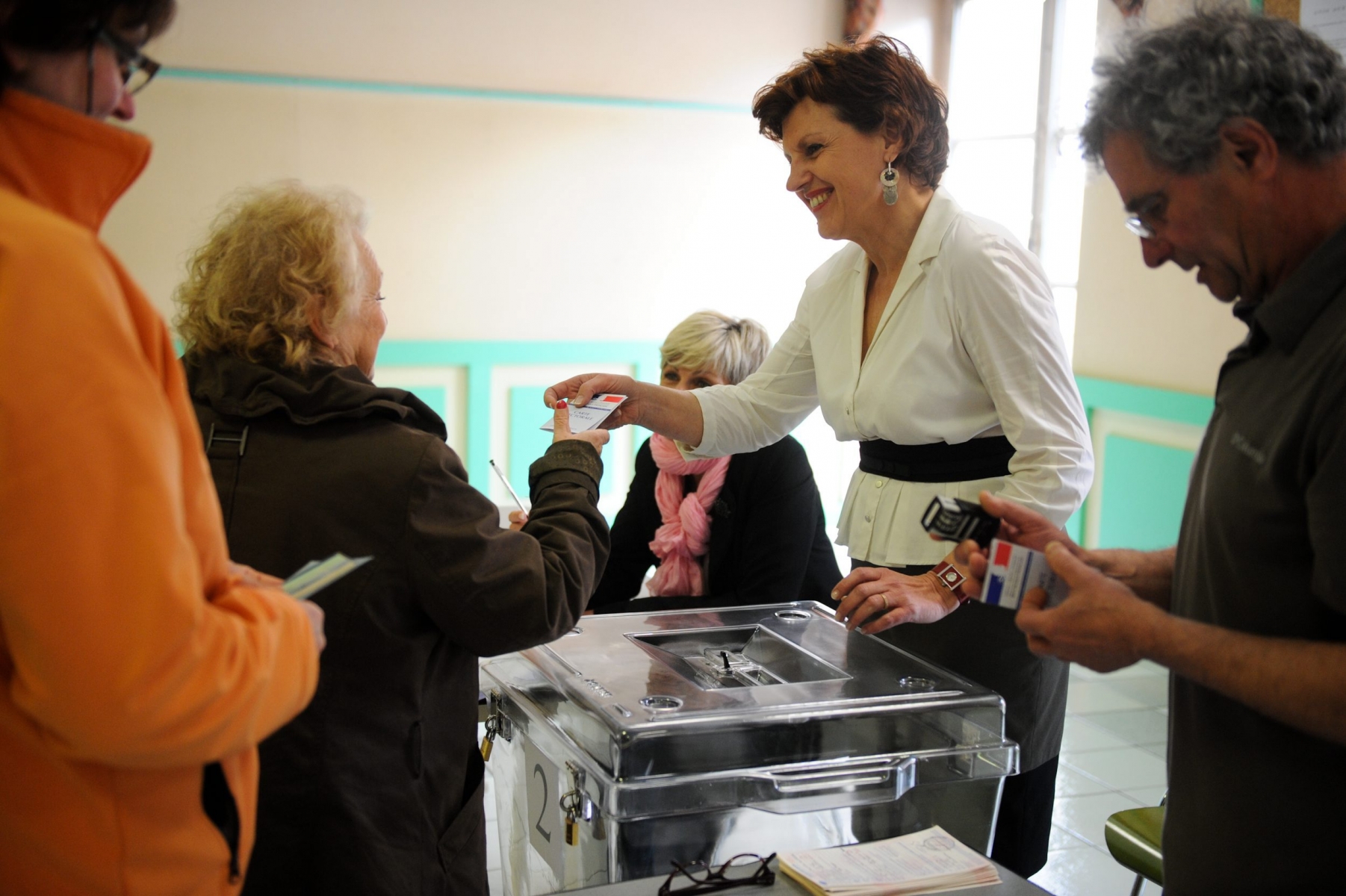 Qui créera la surprise dans le Haut-Doubs traditionnellement ancré à droite? Ici, Annie Genevard en 2012, maire de Morteau et porte-parole de François Fillon.