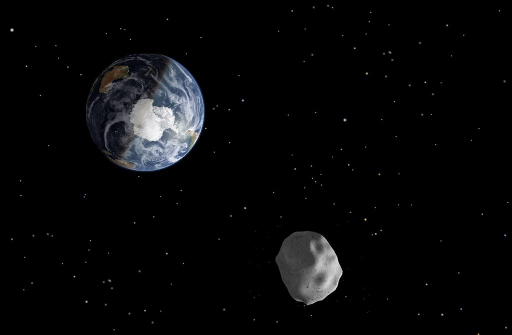 Un petit astéroïde, de la taille d'une maison, passera le 12 octobre à seulement 44'000 kilomètres de la Terre. (illustration)