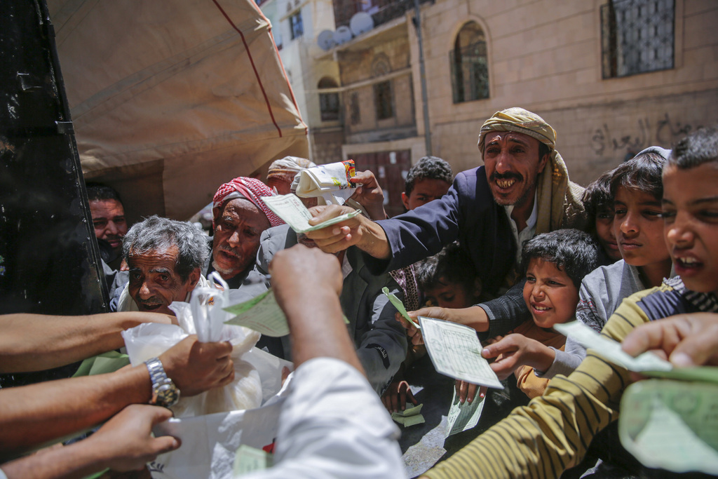 Des millions de personnes ont besoin d'aide humanitaire urgente, comme ici au Yémen.