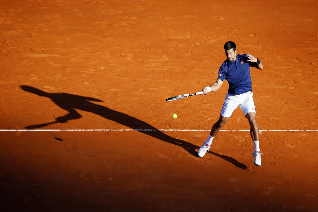 Novak Djokovic lors du Monte-Carlo Rolex Masters 2017