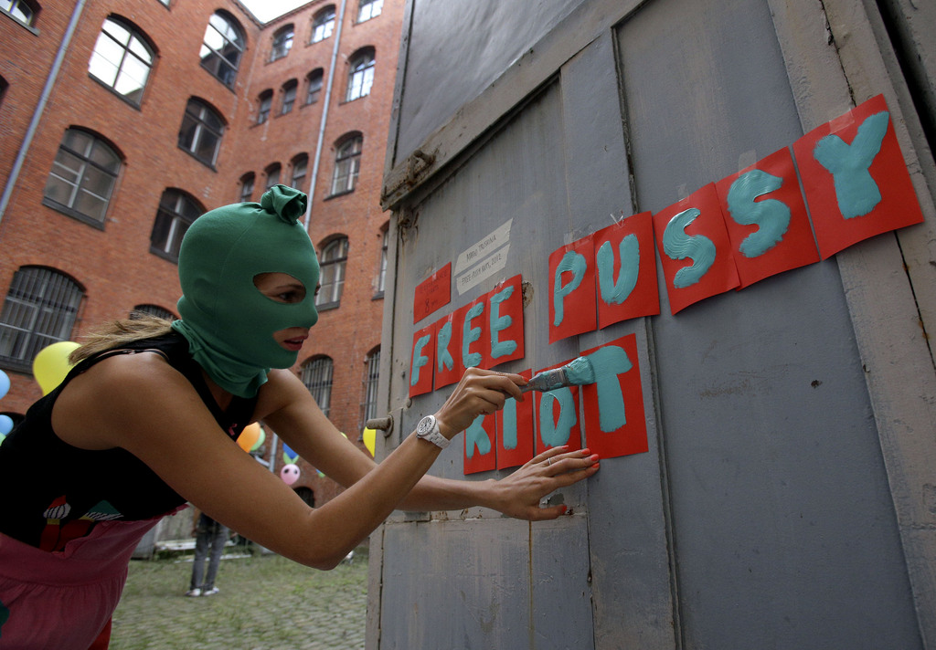 Lors de la condamnation des Pussy Riot, des manifestations de soutien ont eu lieu dans plusieurs pays, ici en Allemagne le 10 septembre dernier.