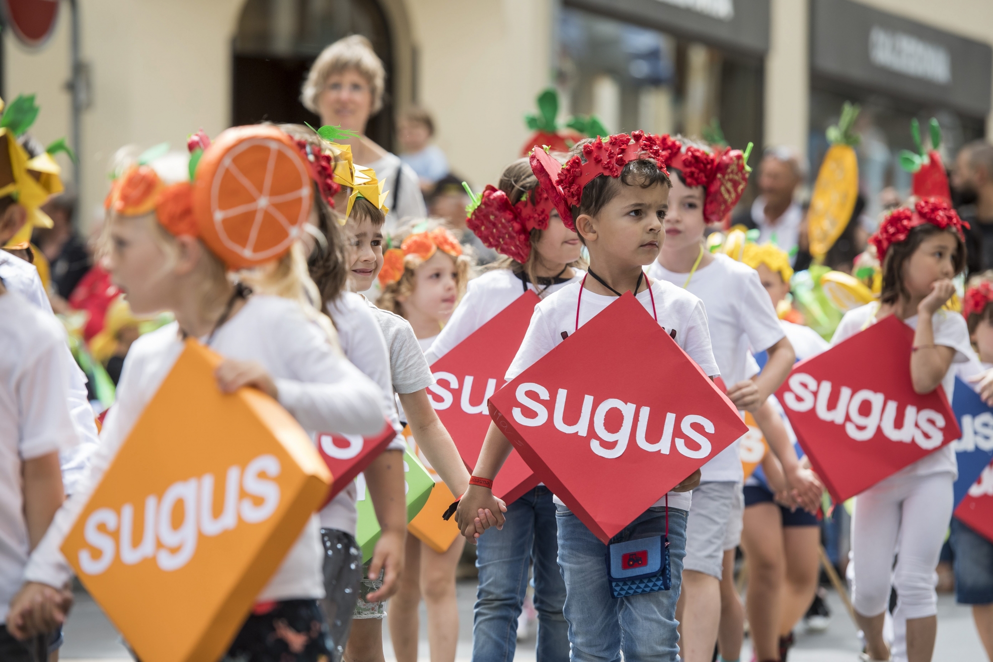 Le mythe Sugus est toujours bien présent à Neuchâtel: ici, en juin dernier, lors du cortège de la fête des enfants.