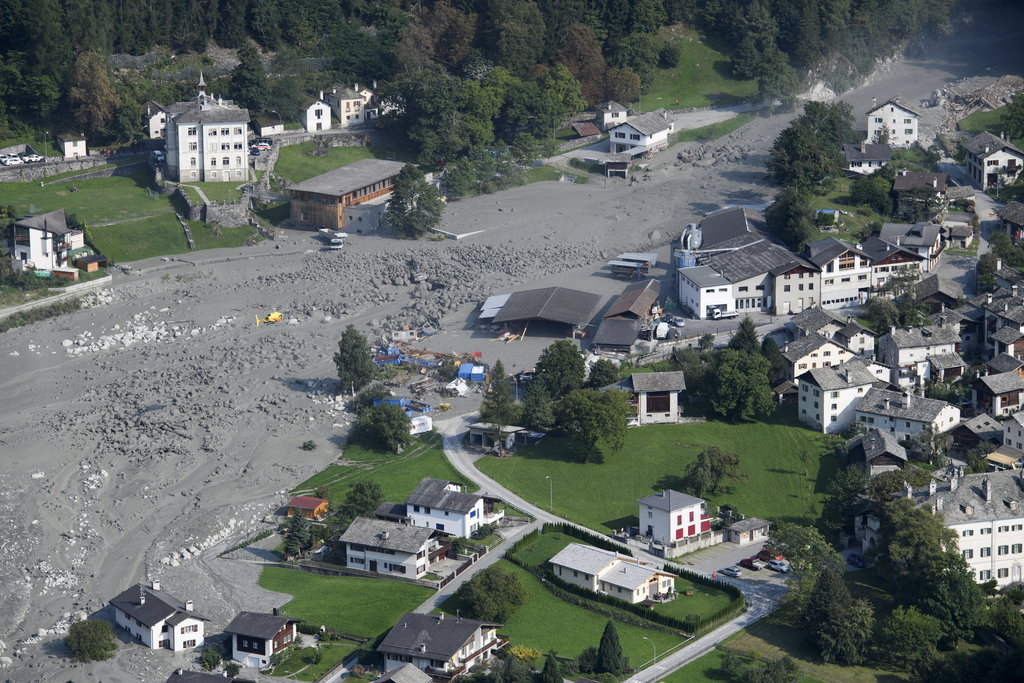 Le village de Bondo a été frappé par une immense coulée de boue mercredi.