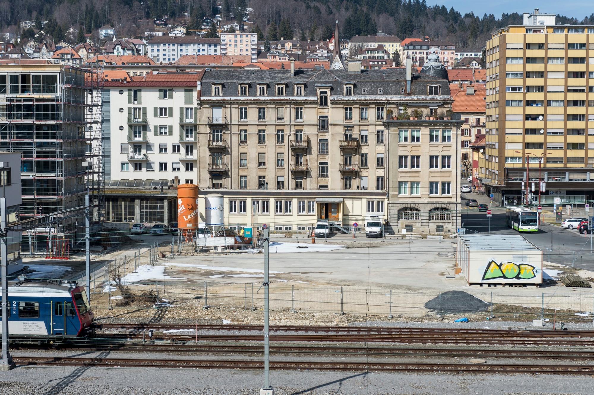 Emplacement du nouvel Hotel Judiciaire a cote de la gare a La Chaux-de-Fonds

La Chaux-de-Fonds, le 22 mars 2016
Photo: Lucas Vuitel HOTEL JUDICIAIRE