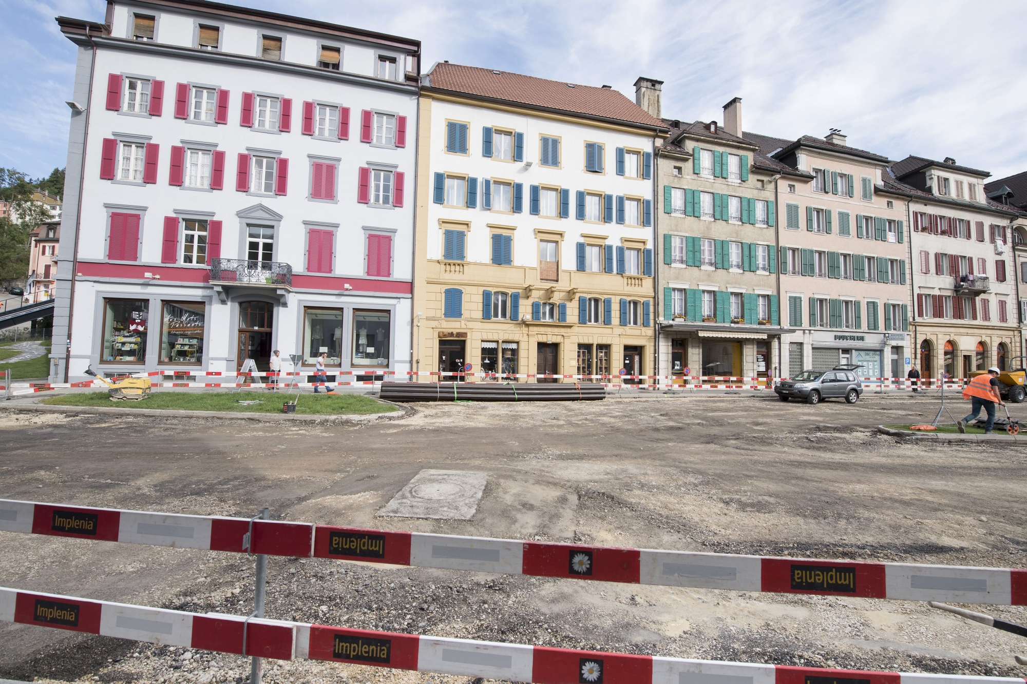 Les travaux de réaménagement de la place du 1er-Août, au Locle, ont débuté cette semaine.