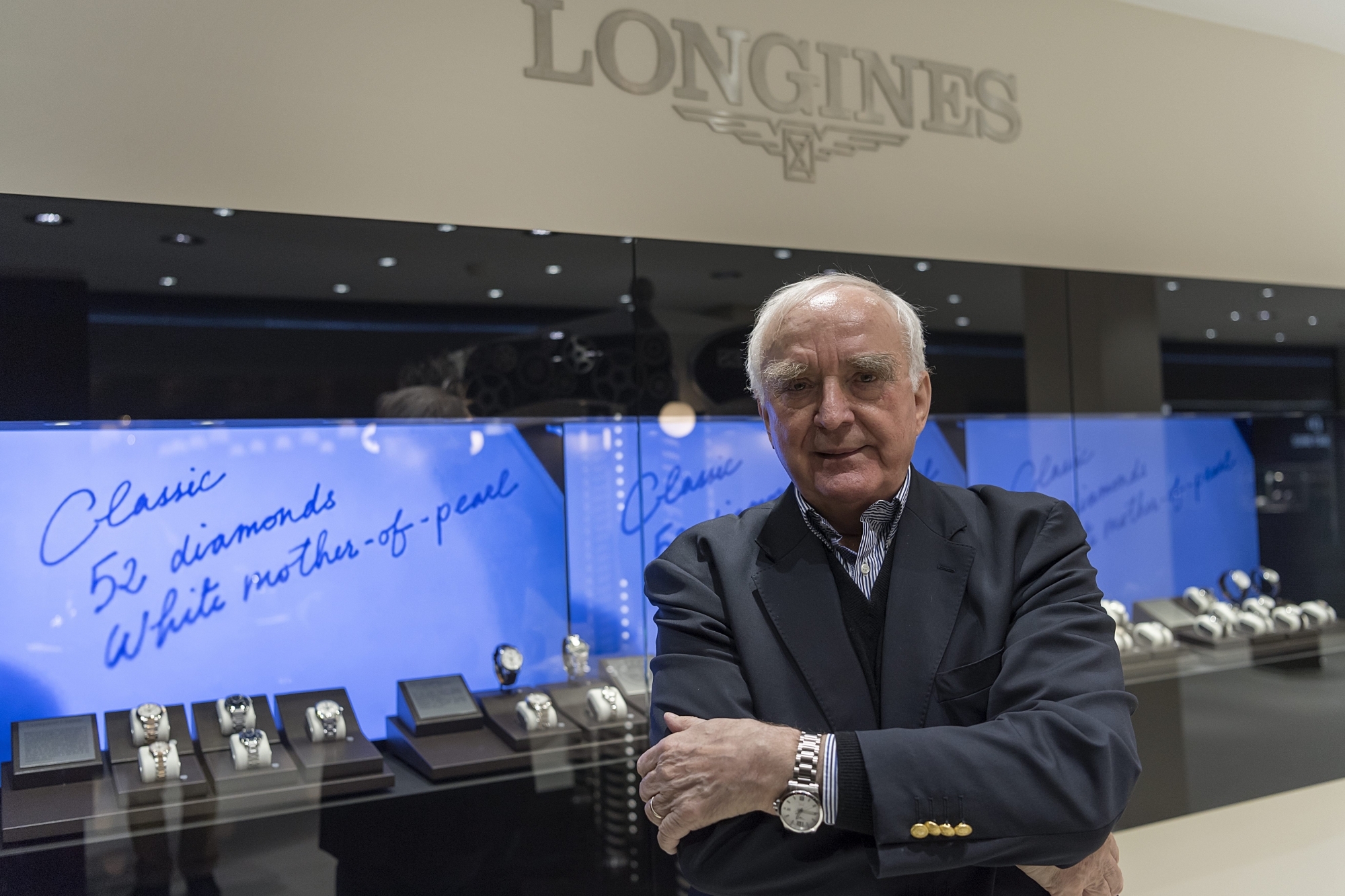 Walter von Kaenel, directeur de Longines, lors du salon Baselworld 2017.