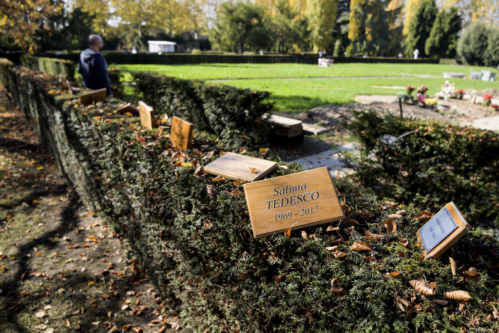Le carré musulman du cimetière du Bois-de-Vaux, à Lausanne, dans un triste état ce samedi matin.
