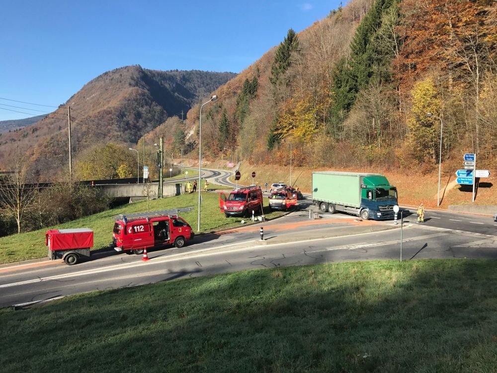 Un camion a pris feu ce mercredi matin dans le Jura bernois.