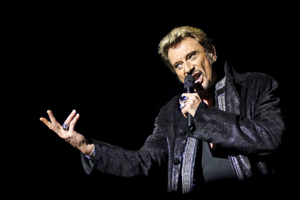 Johnny Hallyday en concert en Belgique en 2006.