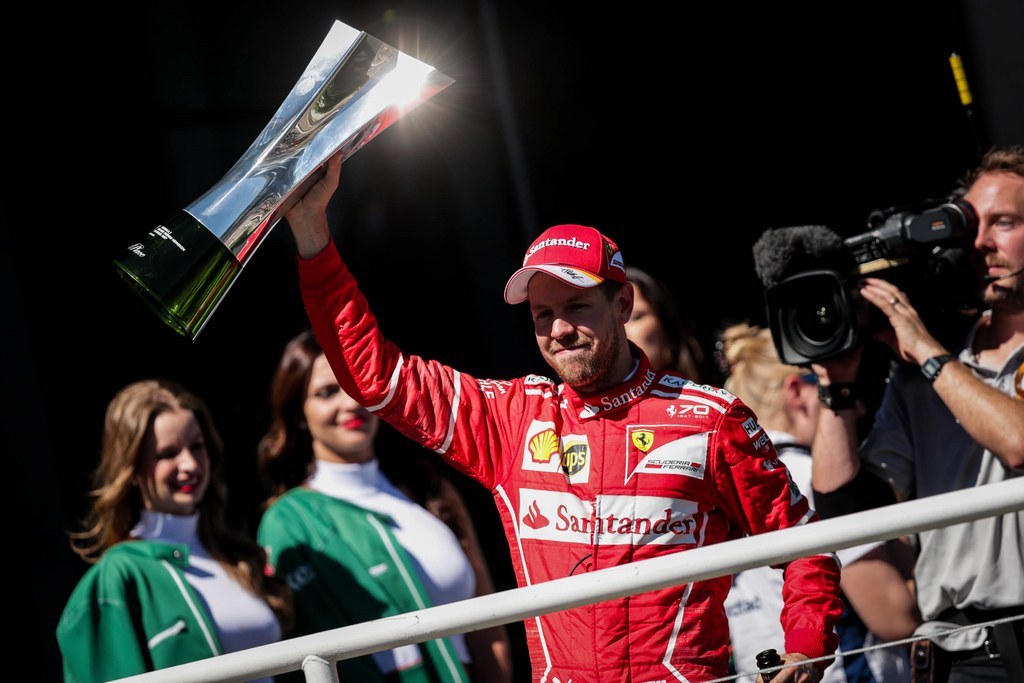 Sebastian Vettel a remporté le Grand Prix du Brésil à Interlagos, fêtant le 47e succès de sa carrière en formule 1.