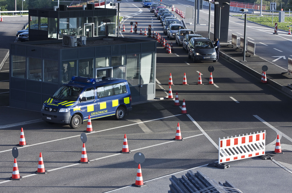 Le poste de douane entre la Suisse et l'Allemagne a été fermé pendant plusieurs heures durant l'opération de police. (illustration)