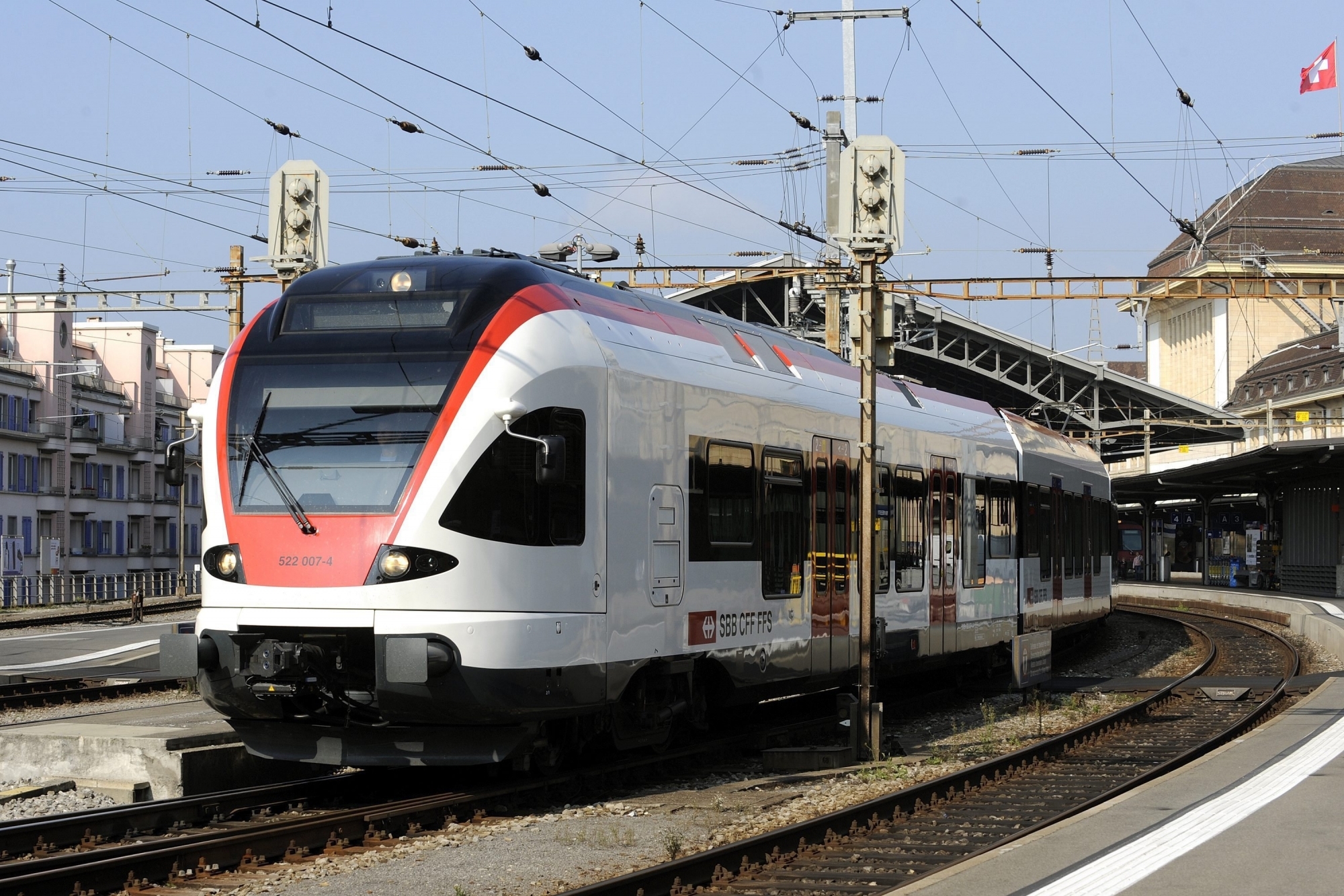 Le RER a été immobilisé entre Vevey et Lausanne.