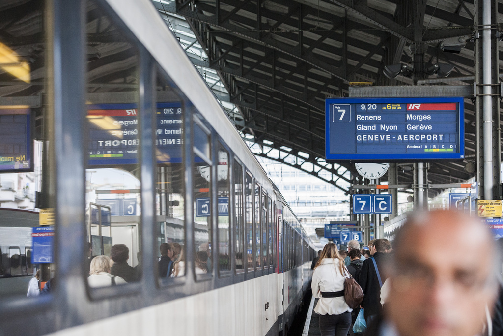 Si vous voyagez entre Genève-aéroport et Lausanne ce vendredi matin, prenez votre mal en patience! (illustration)