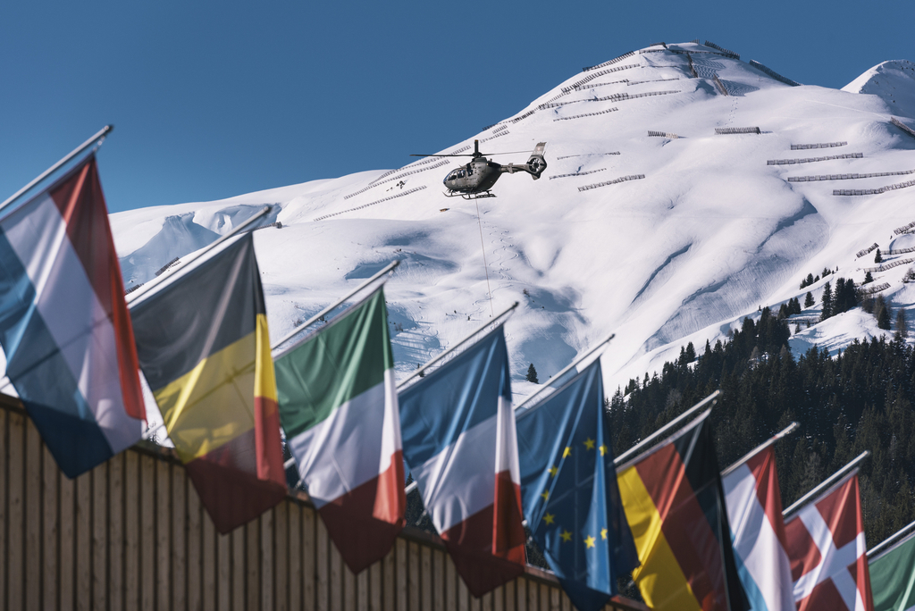 Le Palais des Congrès de Davos s'apprête à accueillir le 48e Forum économique mondial.