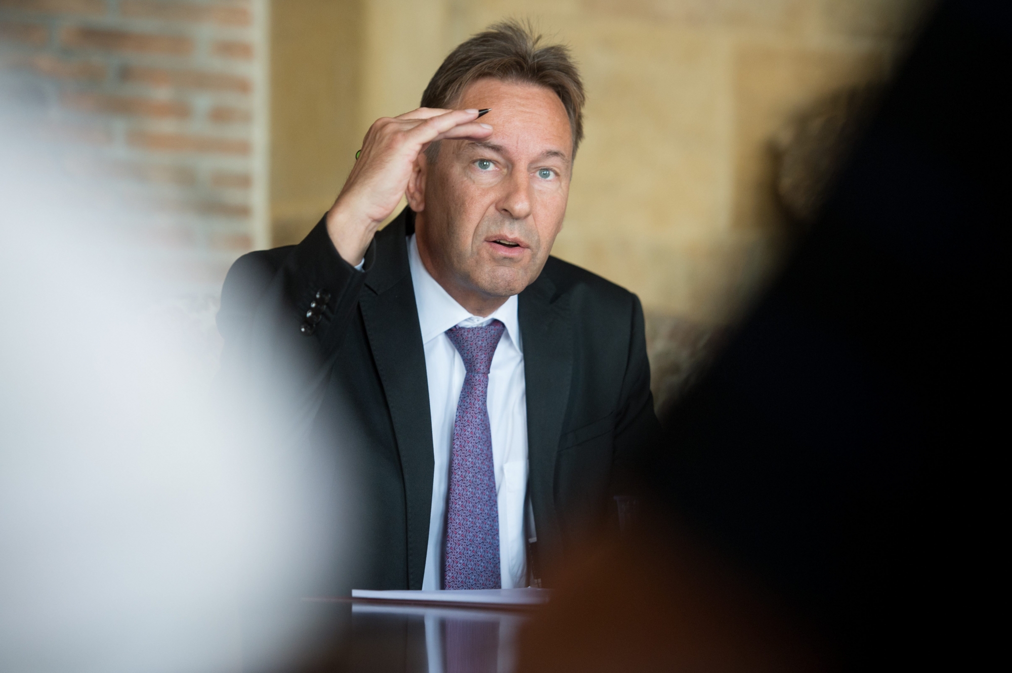 Le Conseiller d'Etat Alain Ribaux, chef du Département de la justice, de la sécurité et de la culture du canton de Neuchâtel. 