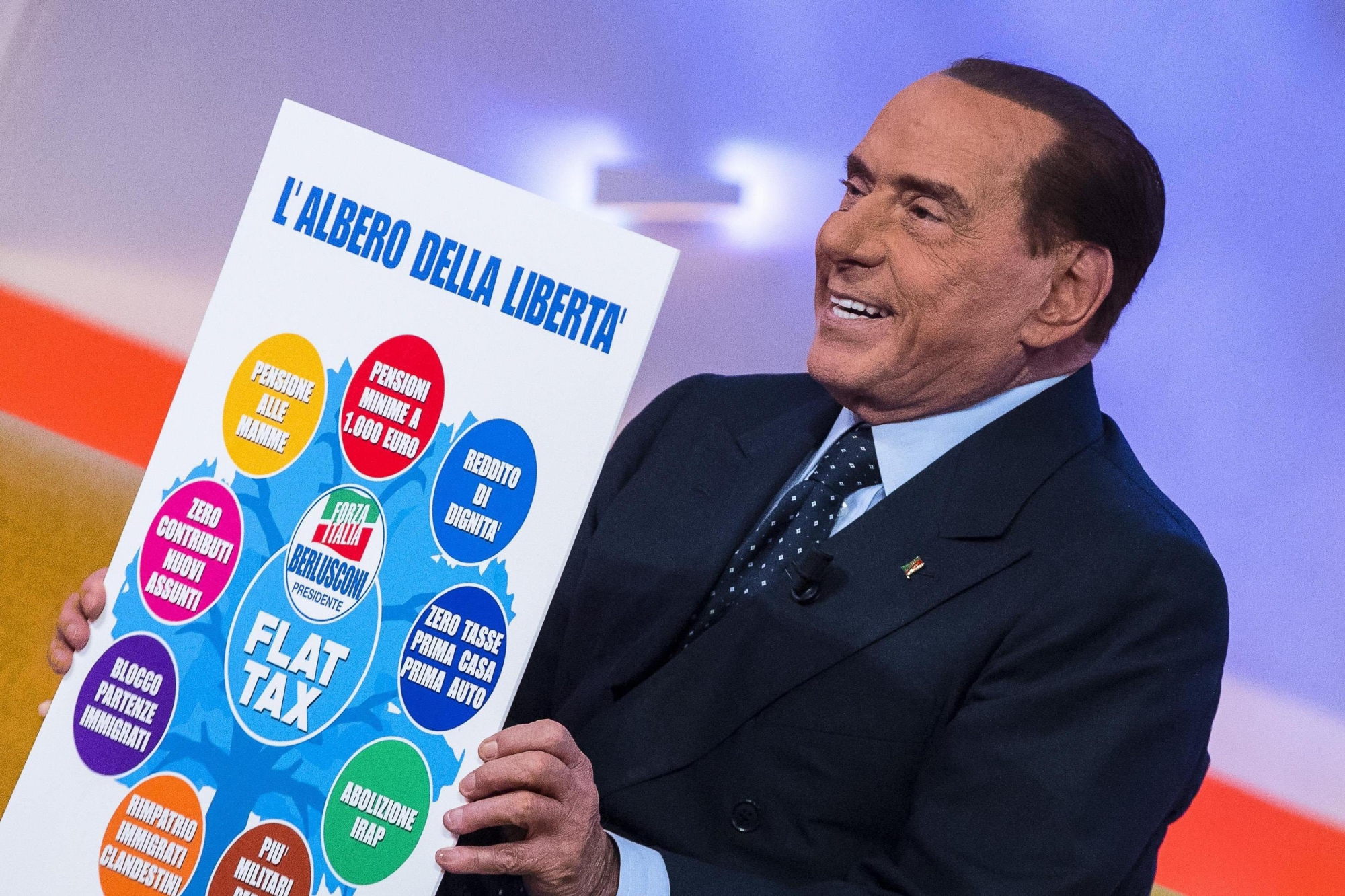 A 81 ans, le meneur de Forza Italia Silvio Berlusconi pèse encore sur la campagne électorale.