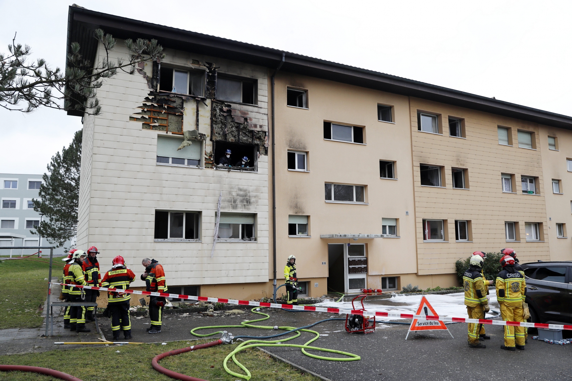 L'immeuble avait en partie explosé le 18 février à Delémont. 