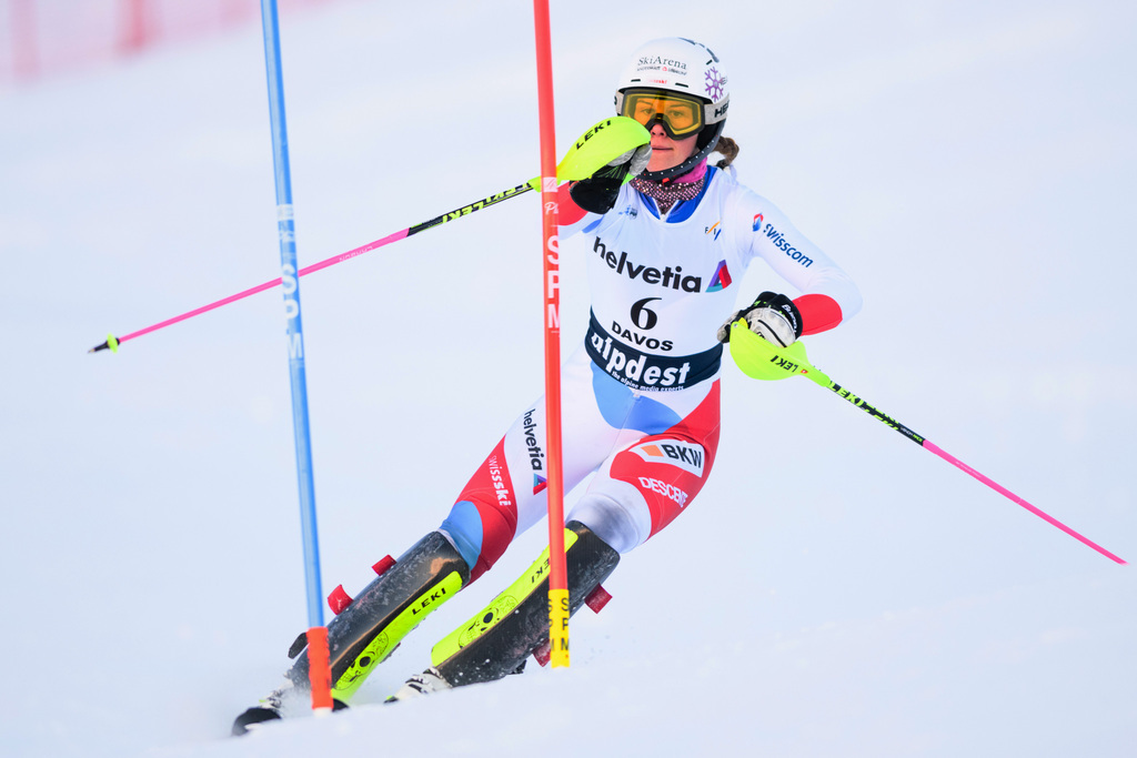 Aline Danioth, 20 ans d'Andermatt, est considérée depuis longtemps comme un des grands talents du ski suisse.