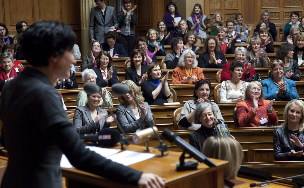 La Suisse reste à la 35ème place du classement avec 32,5% de femmes au parlement. (illustration)
