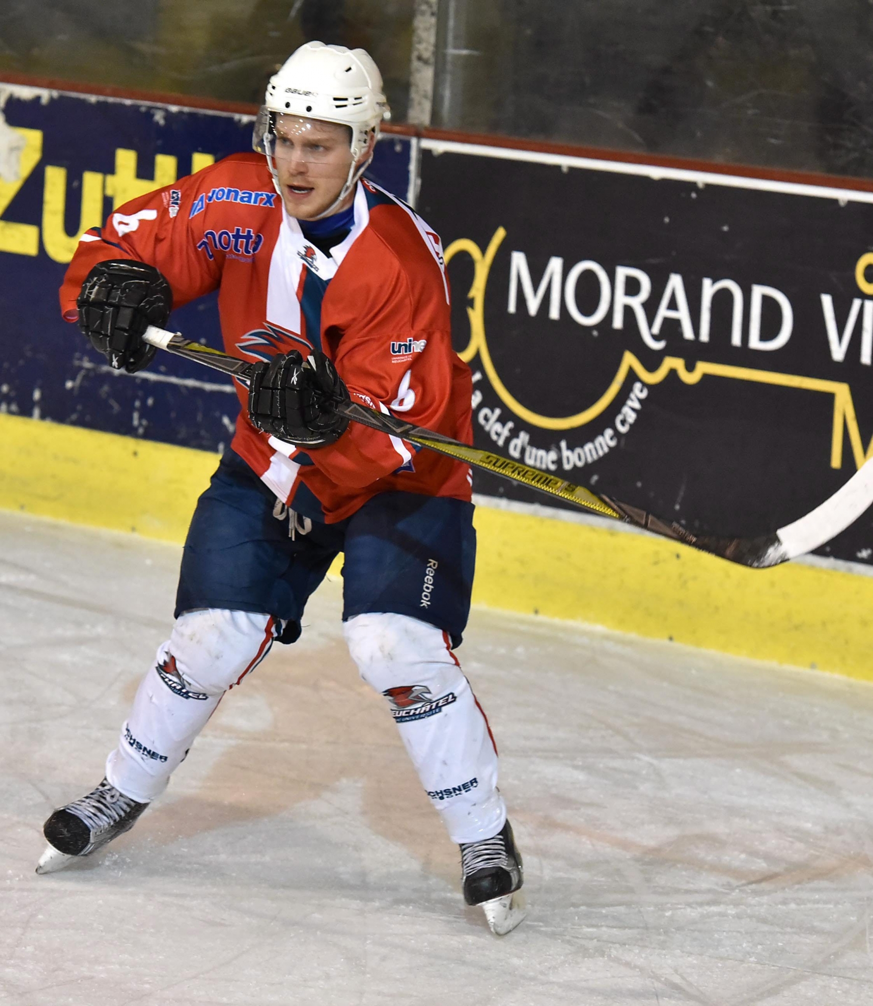 Hockey sur glace. HC Universite Neuchatel - HC Star Forward.
Florian Kolly

Neuchatel 10 janvier 2018
Photo R Leuenberger HOCKEY SUR GLACE