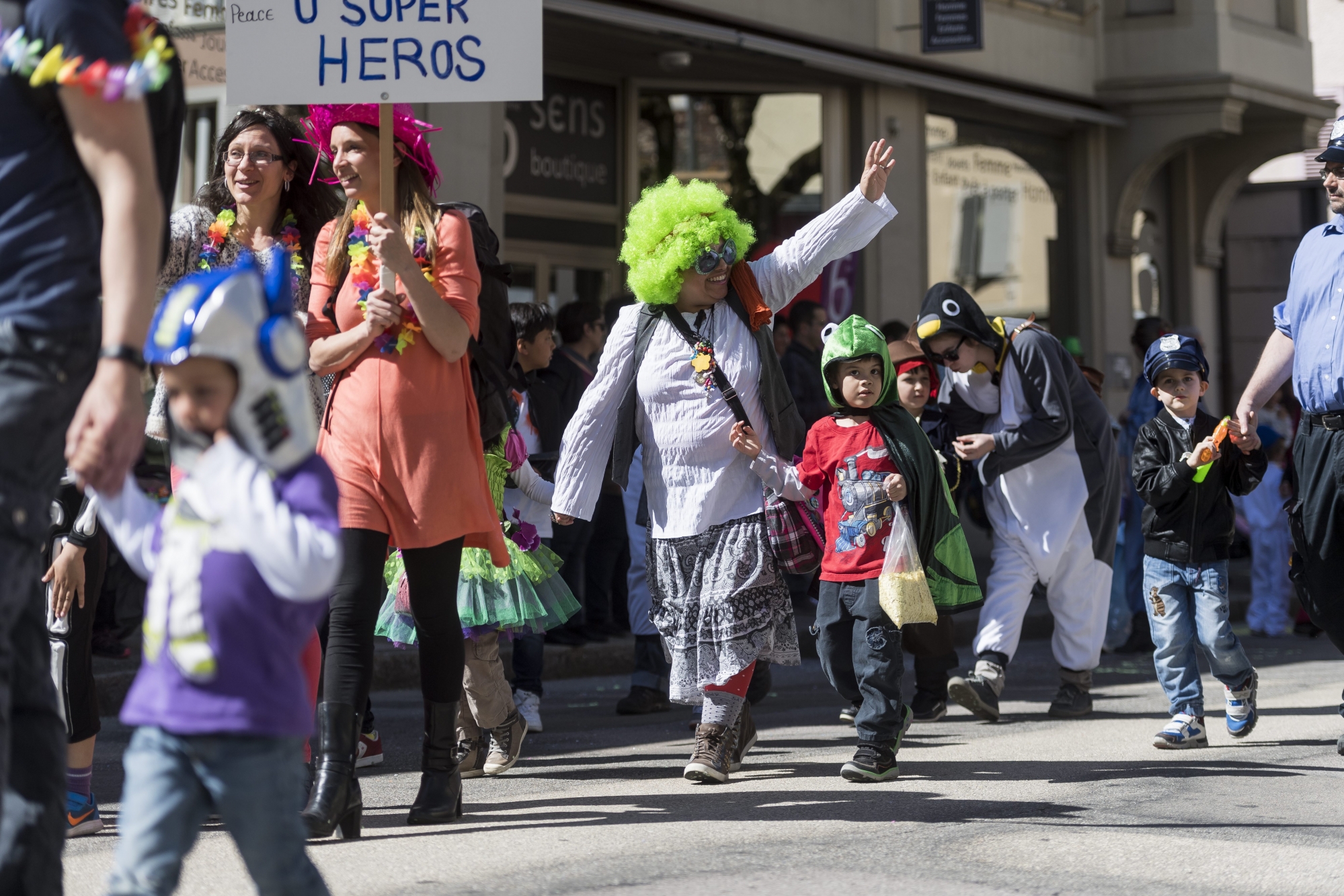 La folie de Carnaval déferlera sur Fleurier du 13 au 15 avril.  Photo: archives Lucas Vuitel
