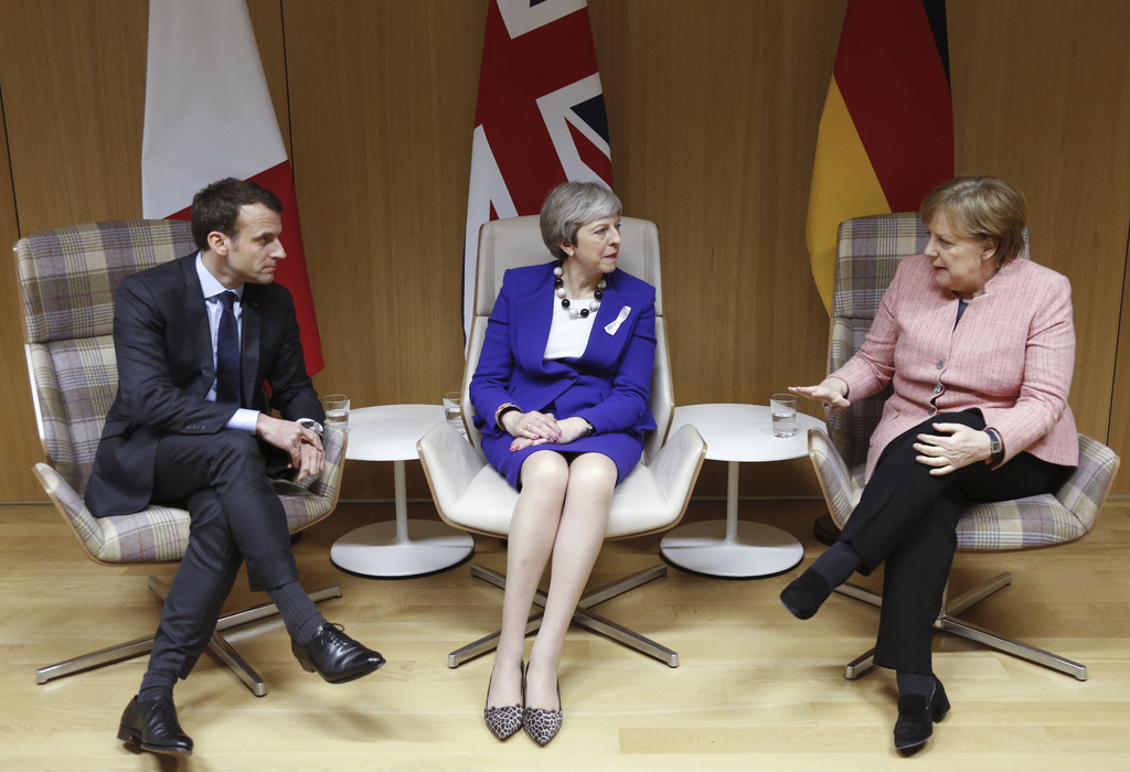 La première ministre britannique Theresa May a pu compter sur l'engagement du président français Emmanuel Macron et de la chancelière allemande Angela Merkel.