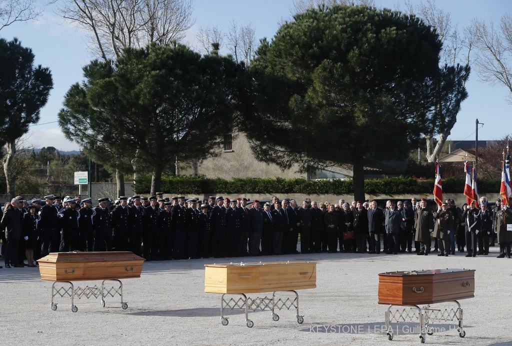 Les obsèques du jeune boucher et des deux retraités ont eu lieu ce jeudi, à Trèbes.