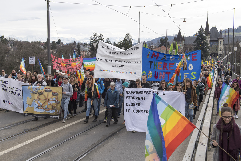 La 16e édition de la Marche de Pâques a réuni plus de 1000 personnes dans la capitale suisse.