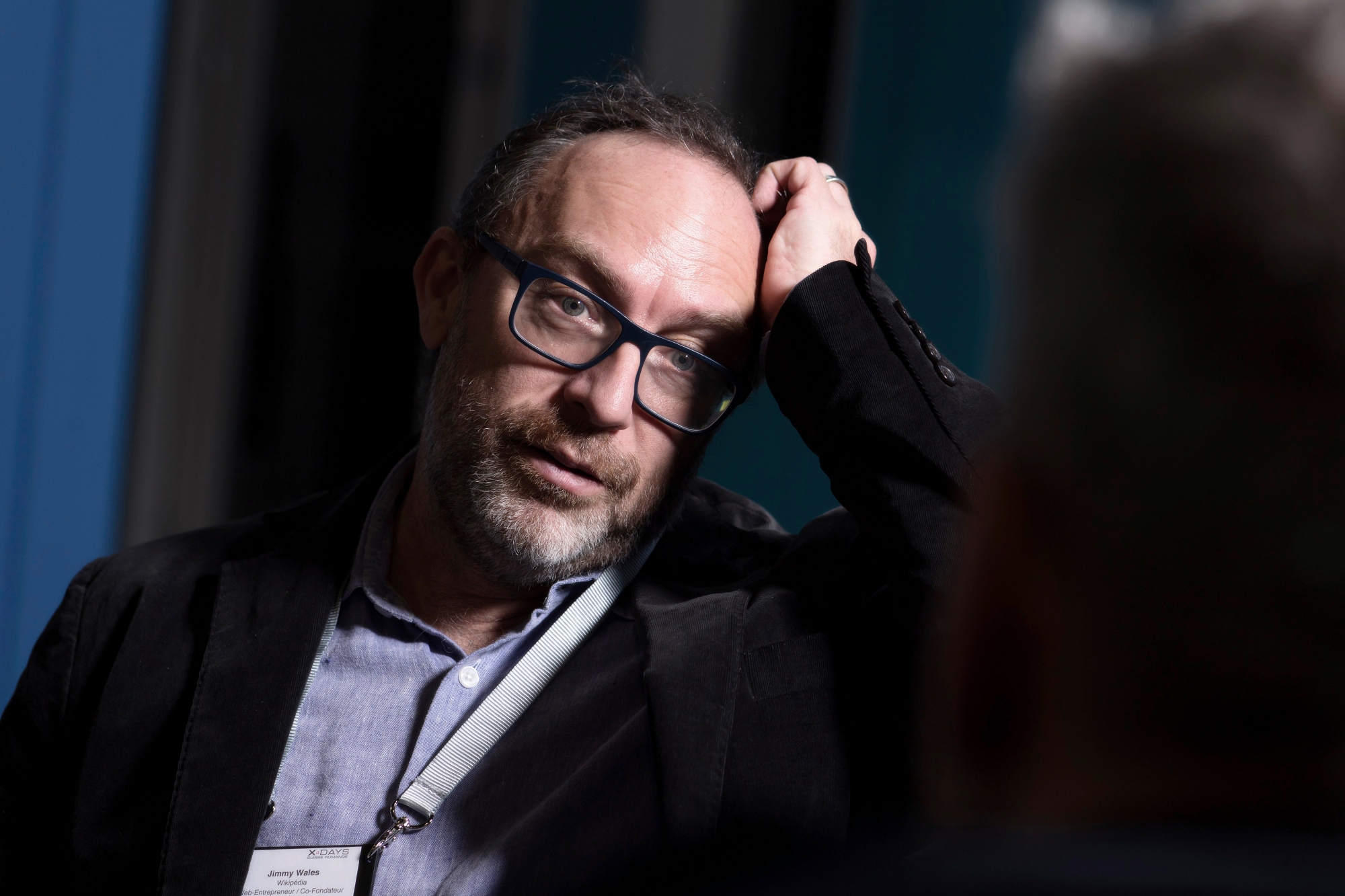 Jimmy Wales, co-fondateur de Wikipédia
Photo Lib / Charly Rappo, Fribourg, 22.03.2018 Jimmy Wales