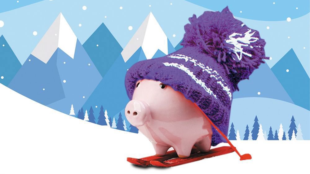 Qui va payer pour les camps de ski? Le bon petit cochon, bien sûr... 